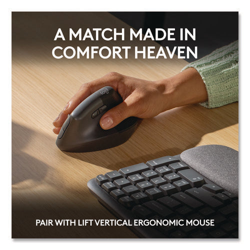 Image of Logitech® ERGO Wave Keyboard for Business, Graphite