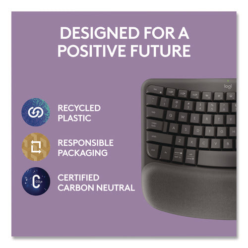 Image of Logitech® ERGO Wave Keyboard for Business, Graphite