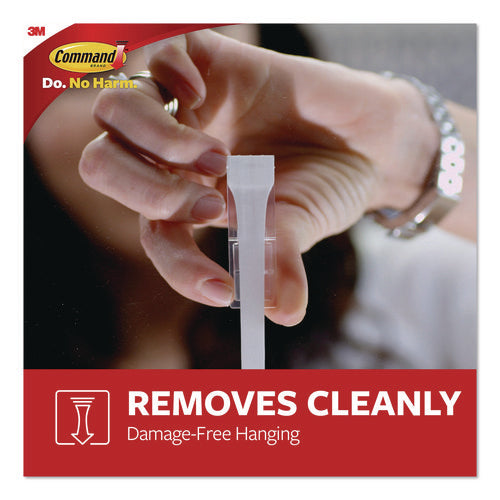 Image of Command X-Large Utility Hook, Plastic, White, 10 lb Capacity, 1 Hook and 4 Strips