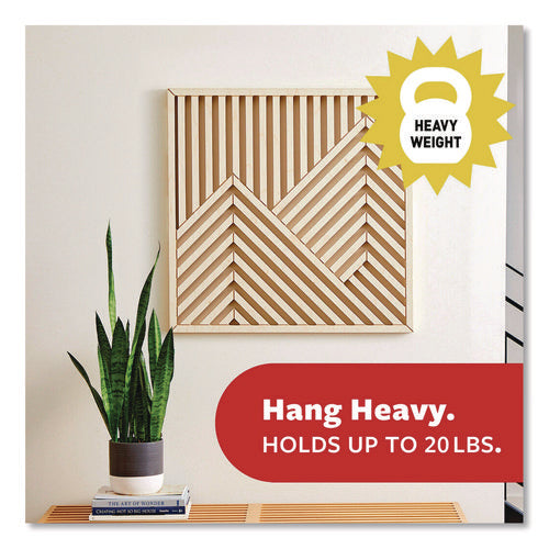 Image of Command Picture Hanging Strips, X-Large, Removable, Holds up to 20 lbs per 4 Pairs, 8 Pairs/Pack