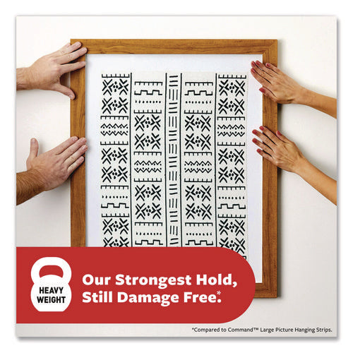 Image of Command Picture Hanging Strips, X-Large, Removable, Holds up to 20 lbs per 4 Pairs, 8 Pairs/Pack