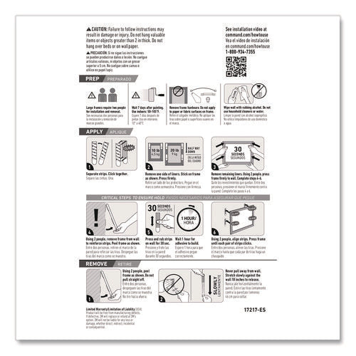 Image of Command Picture Hanging Strips, X-Large, Removable, Holds up to 20 lbs per 4 Pairs, 8 Pairs/Pack