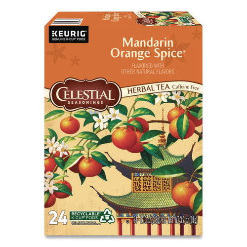 Image of Celestial Seasonings® Mandarin Orange Spice Herb Tea K-Cups 24/box