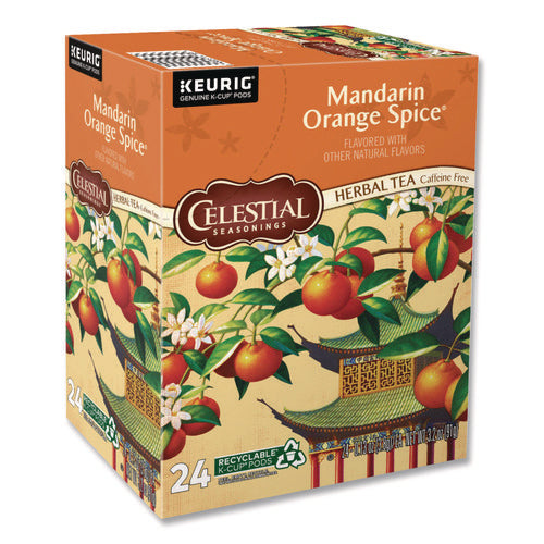 Image of Celestial Seasonings® Mandarin Orange Spice Herb Tea K-Cups 24/box