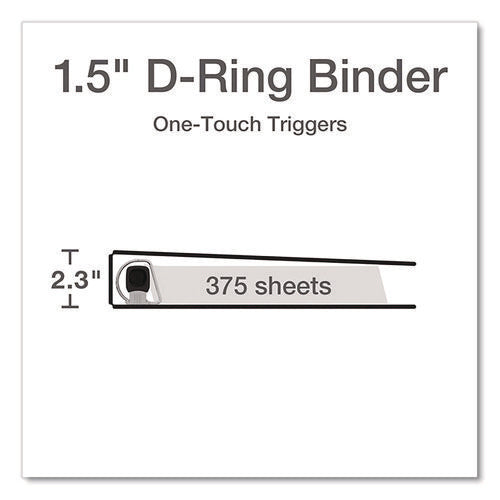 Image of Cardinal® Premier Easy Open Clearvue Locking Slant-D Ring Binder, 3 Rings, 1.5" Capacity, 11 X 8.5, White