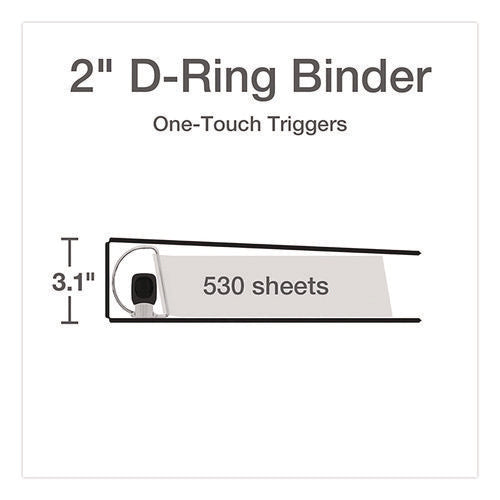 Image of Cardinal® Premier Easy Open Clearvue Locking Slant-D Ring Binder, 3 Rings, 2" Capacity, 11 X 8.5, Black