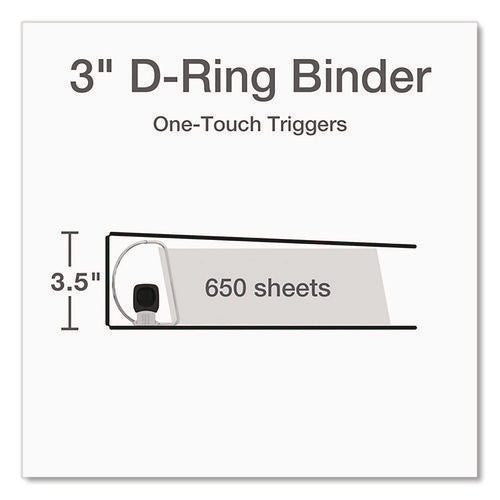 Image of Cardinal® Premier Easy Open Clearvue Locking Slant-D Ring Binder, 3 Rings, 3" Capacity, 11 X 8.5, Black