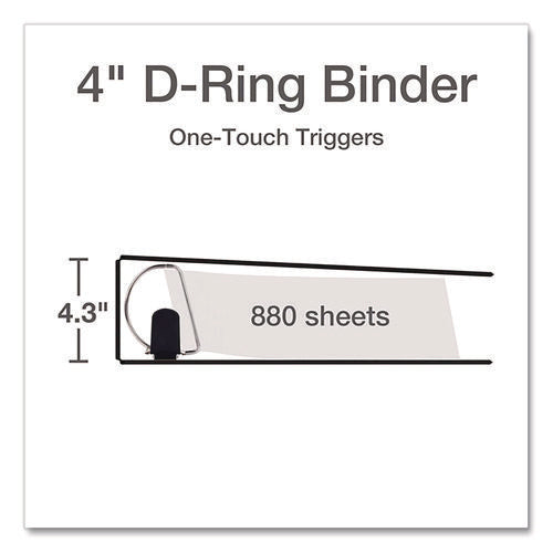 Image of Cardinal® Premier Easy Open Clearvue Locking Slant-D Ring Binder, 3 Rings, 4" Capacity, 11 X 8.5, White