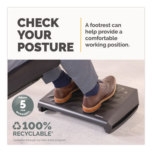 Image of Fellowes® Breyta Foot Rest, 19.3 x 14.2 x 3.9, Black