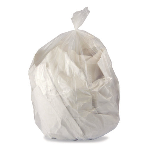 Image of Heritage Linear Low-Density Can Liners, 33 gal, 1 mil, 33" x 39", Clear, 150/Carton