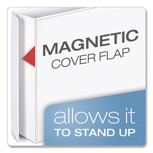 Image of Cardinal® Freestand Easy Open Locking Slant-D Ring Binder, 3 Rings, 3" Capacity, 11 X 8.5, White