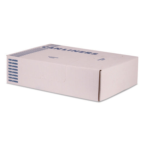 Image of Heritage Linear Low-Density Can Liners, 56 gal, 1.1 mil, 46" x 50", Clear, 100/Carton