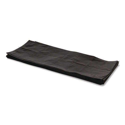 Image of Heritage Linear Low Density Can Liners, 56 gal, 1.5 mil, 46' x 50", Black, 100/Carton