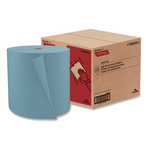 Image of Cascades PRO Tuff-Job Spunlace Towels, Blue, Jumbo Roll, 12 X 13, 955/roll