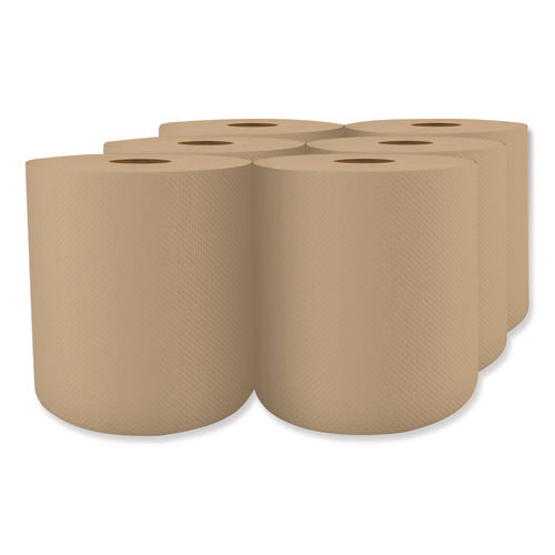 Image of Cascades PRO Select Roll Paper Towels, 1-Ply, 7.9" X 800 Ft, Natural, 6/carton