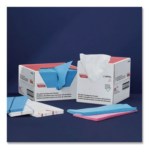 Image of Cascades PRO Tuff-Job Foodservice Towels, 12 x 24, Blue/White, 200/Carton