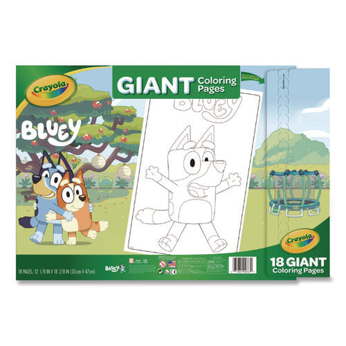 Image of Crayola® Bluey Giant Coloring Pages, (18) 12.13" x 18.88" Sheets