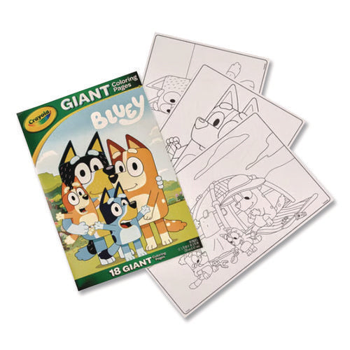 Image of Crayola® Bluey Giant Coloring Pages, (18) 12.13" x 18.88" Sheets