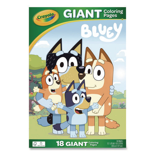Image of Crayola® Bluey Giant Coloring Pages, (18) 12.13" x 18.88" Sheets