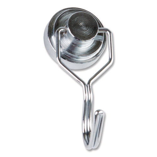 Image of Teacher Created Resources Magnetic Hook, Steel, Silver, Supports Up to 20 lbs, 2/Pack