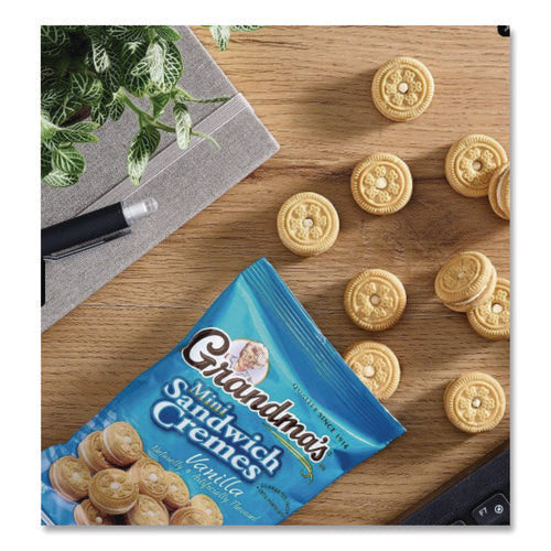 Image of Grandma's® Mini Vanilla Creme Sandwich Cookies, 2.12 oz Packet, 60/Carton