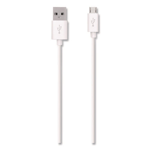 Image of Belkin® MIXIT Micro USB ChargeSync Cable, 4 ft, White
