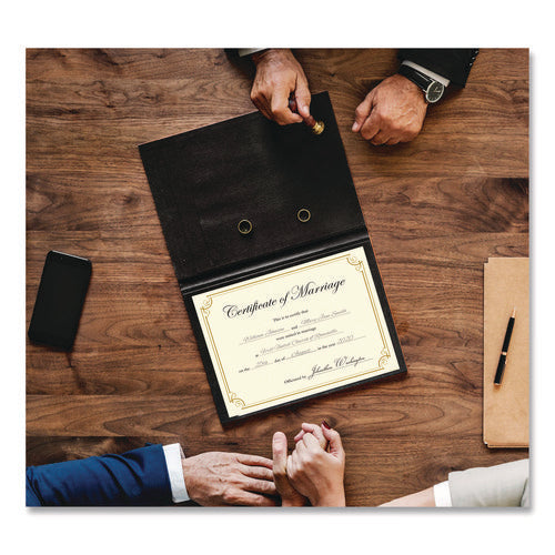 Image of Great Papers!® Golden Scroll Frame Foil Certificate, 11 x 8.5, Beige with Gold Scroll Border, 12/Pack