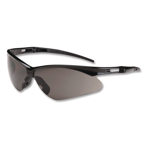 Image of Bouton® Anser Optical Safety Glasses, Black Frame, Gray Lens