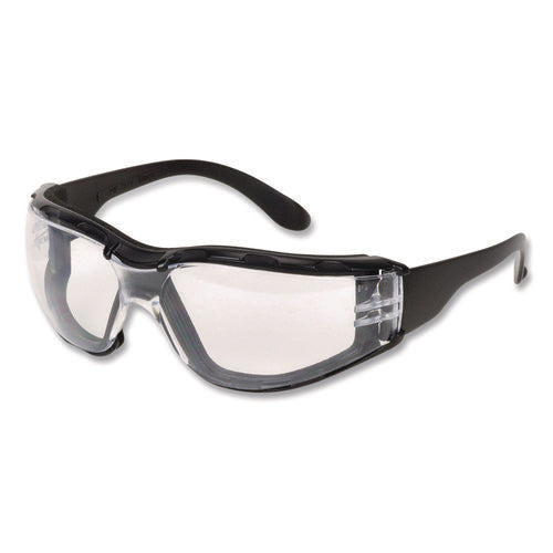 Image of Bouton® Zenon Z12 Polycarbonate Safety Glasses, Black Nylon Frame, Clear Polycarbonate Lens