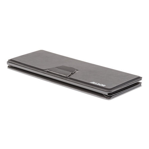 Image of Allsop® Foldio Laptop and Tablet Stand, +30 Tilt, 9.5" x 14.5" x 3", Black, Supports 7 lb