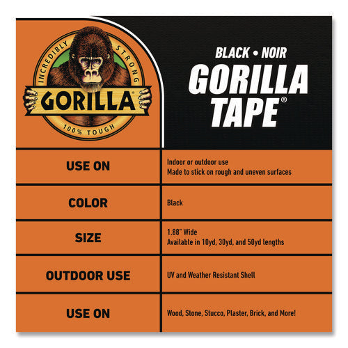 Image of Gorilla® Gorilla Tape, 3" Core, 1.88" x 10 yds, Black
