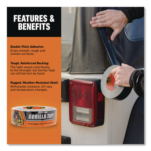 Image of Gorilla® Gorilla Tape, 3" Core, 1.88" X 30 Yds, Black