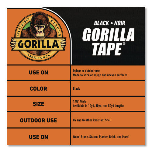 Image of Gorilla® Gorilla Tape, 3" Core, 1.88" X 30 Yds, Black