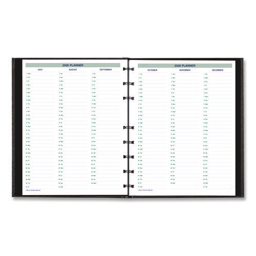 Image of Blueline® Plan and Link Weekly Appointment Planner, 11" x 9.06", Black Cover, 12-Month (Jan to Dec): 2025