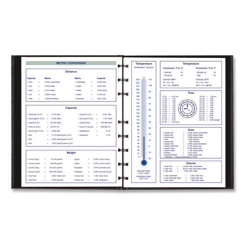 Image of Blueline® Plan and Link Weekly Appointment Planner, 11" x 9.06", Black Cover, 12-Month (Jan to Dec): 2025