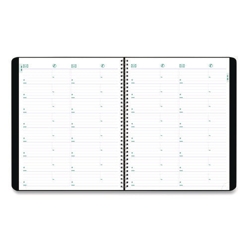 Image of Blueline® Plan and Link Monthly Planner, 11" x 9.06", Black Cover, 16-Months: Sept 2024 to Dec 2025