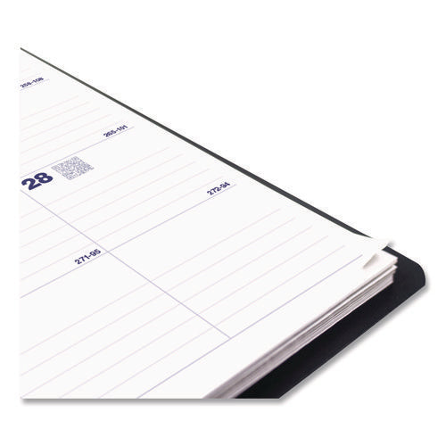Image of Blueline® Plan and Link Monthly Planner, 11" x 9.06", Black Cover, 16-Months: Sept 2024 to Dec 2025