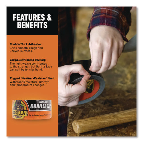 Image of Gorilla® Gorilla Tape, 3" Core, 1.88" x 10 yds, Black