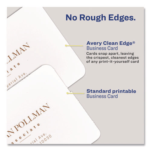 Image of Avery® Clean Edge Square Cards, Inkjet, 2.5 x 2.5, 180 Cards, 9 Cards/Sheet, 20 Sheets/Pack