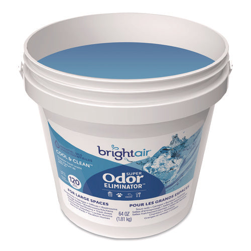 Image of BRIGHT Air® Super Odor Eliminator Gel for Large Spaces, Cool and Clean, 64 oz Tub