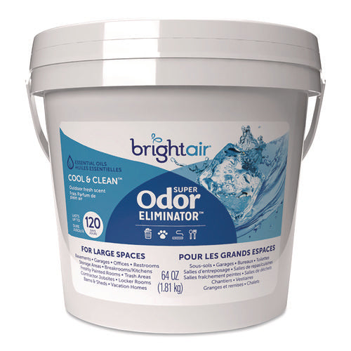 Image of BRIGHT Air® Super Odor Eliminator Gel for Large Spaces, Cool and Clean, 64 oz Tub