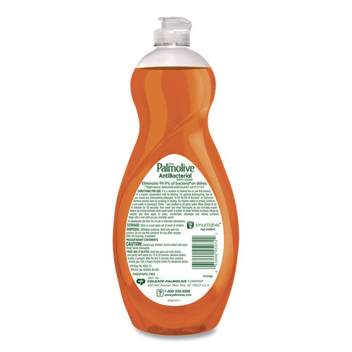 Image of Palmolive® Ultra Antibacterial Dishwashing Liquid, Orange Scent. 32,5 oz Bottle