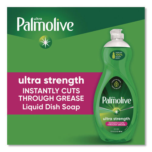 Image of Ultra Palmolive® Dishwashing Liquid, Ultra Strength, Original Scent, 32.5 oz Bottle