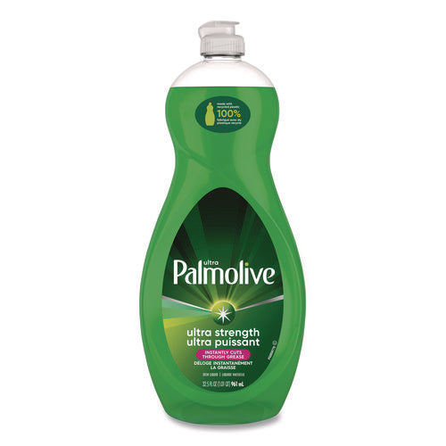 Image of Ultra Palmolive® Dishwashing Liquid, Ultra Strength, Original Scent, 32.5 oz Bottle
