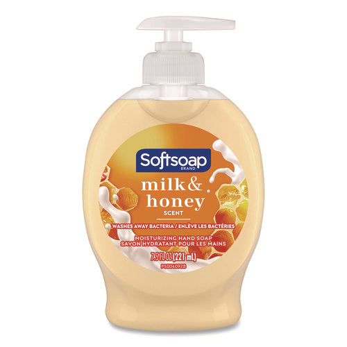 Image of Softsoap® Liquid Hand Soap Pumps, Milk and Honey Scent, 7.5 oz, 6/Carton