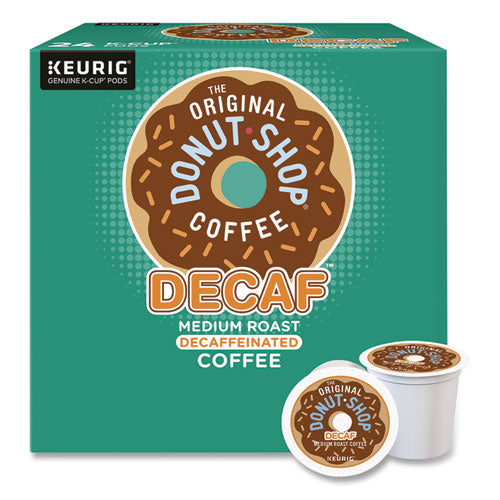 Image of The Original Donut Shop® Decaf Coffee K-Cups, 0.39 oz, 22/Box