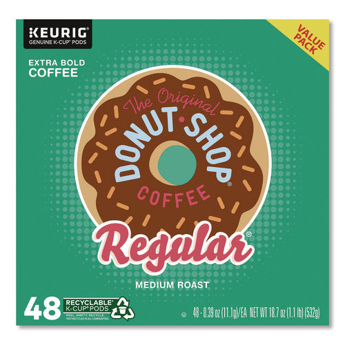 Image of The Original Donut Shop® Donut Shop Coffee K-Cups, Regular, 0.39 oz, 48/Box