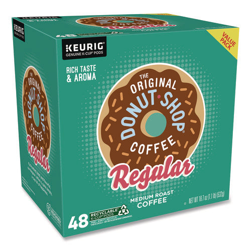 Image of The Original Donut Shop® Donut Shop Coffee K-Cups, Regular, 0.39 oz, 48/Box