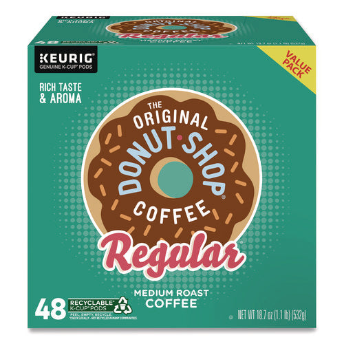 Image of The Original Donut Shop® Donut Shop Coffee K-Cups, Regular, 0.39 oz, 48/Box
