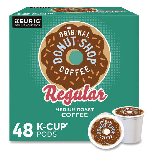 Image of The Original Donut Shop® Donut Shop Coffee K-Cups, Regular, 0.39 oz, 48/Box